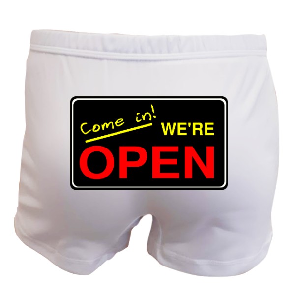 Trenýrky s potiskem Come in