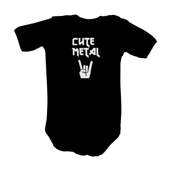 Dětské body  s potiskem Cute metal body