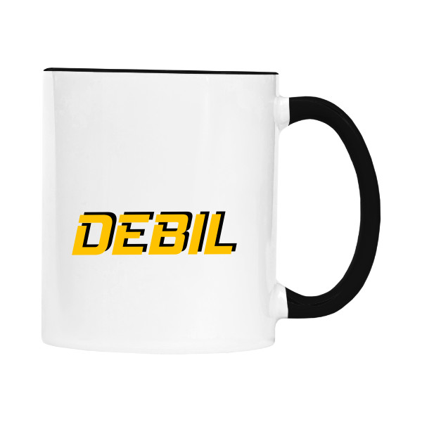 DEBIL na hrnku